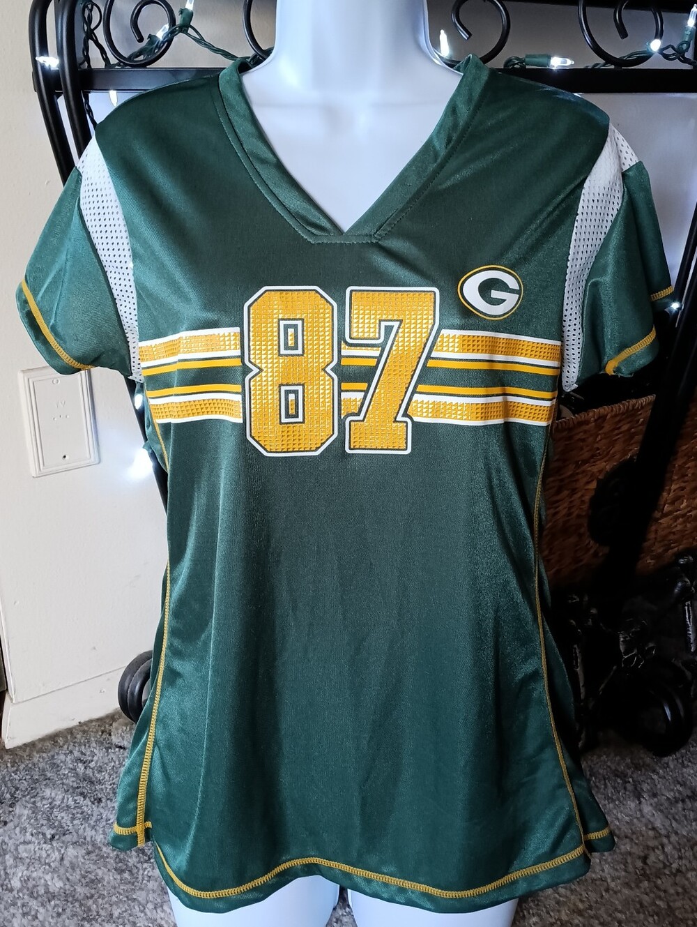 💚💛 Green Bay Packers Jordy Nelson Jersey #87 Womens Medium M NFL Team Apparel